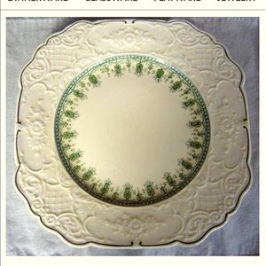 Wedgwood China Set of 5 Salad Plates RARE EC WW511 Cream and Green